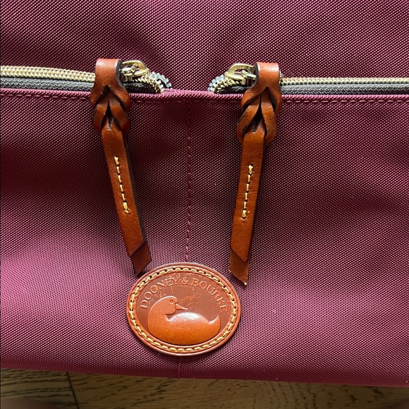 Dooney & Bourke Burgundy Nylon Tote Bag - Picture 5 of 7